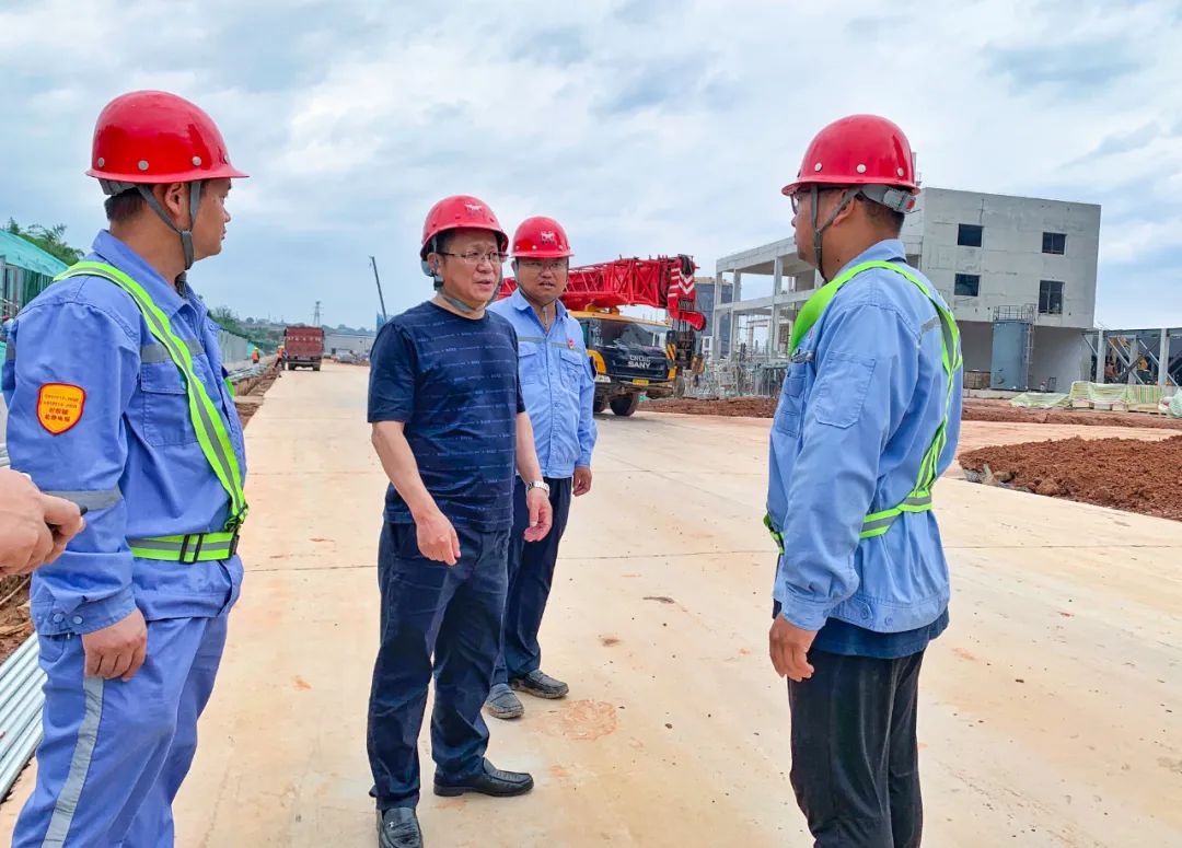 王大真不打招呼到田家河氨醇項目和股份公司猇亭園區現場檢查工作，并走訪慰問干部職工